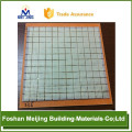 lowest price fiberglass mesh back of glass mosaic as manufacturer